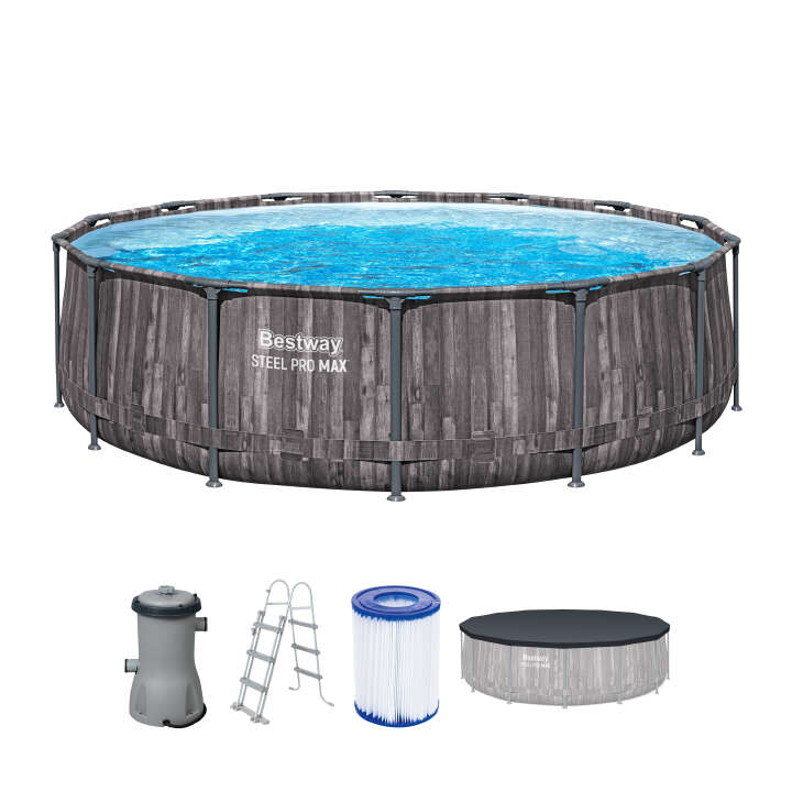 Bestway Steel Pro MAX™ Frame Pool Komplett-Set mit Filterpumpe